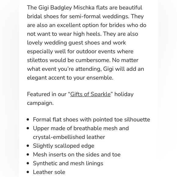 Brand New Badgley Mischka Gigi Ballet Flat IVORY - Picture 10 of 17